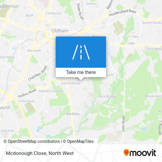 Mcdonough Close map