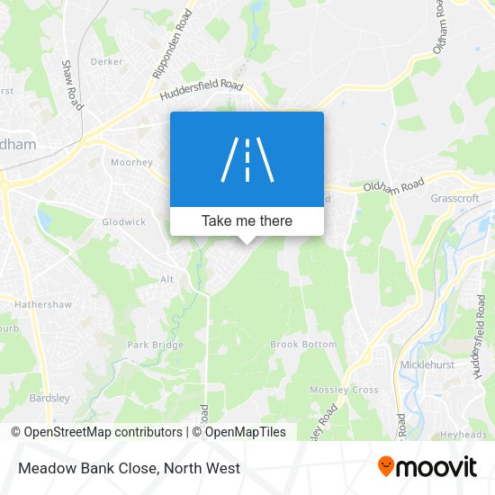 Meadow Bank Close map