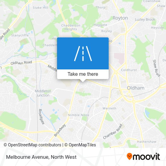 Melbourne Avenue map
