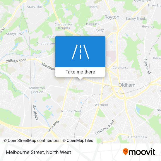 Melbourne Street map