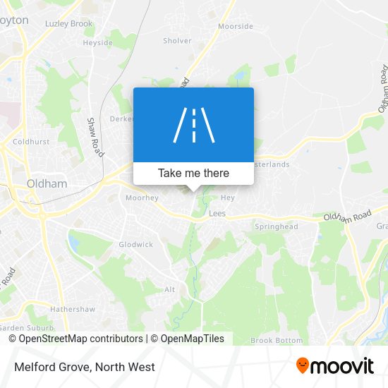 Melford Grove map