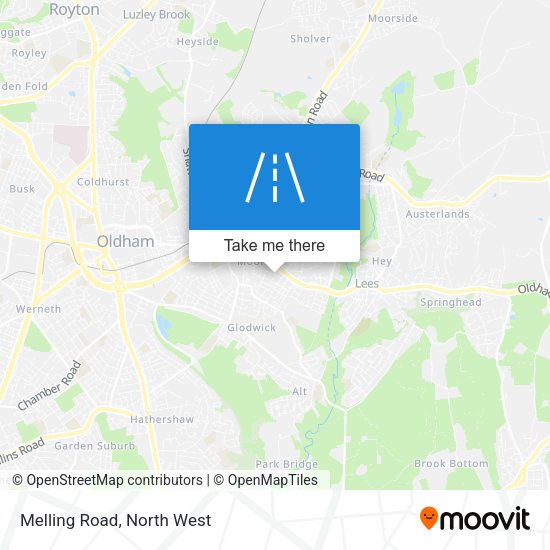 Melling Road map
