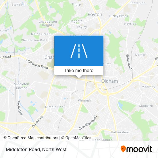 Middleton Road map