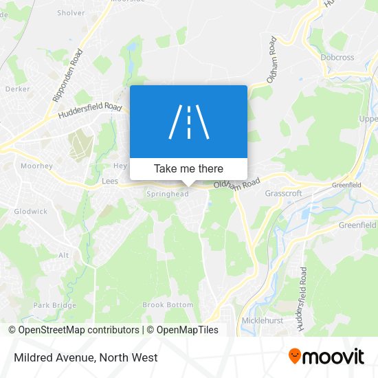Mildred Avenue map