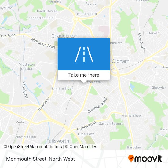 Monmouth Street map