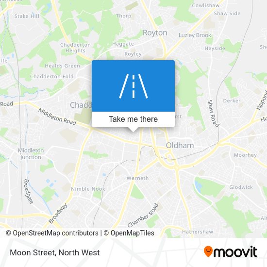 Moon Street map