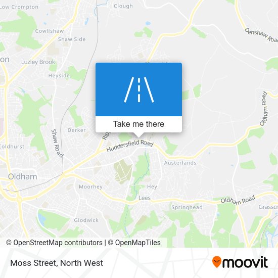 Moss Street map