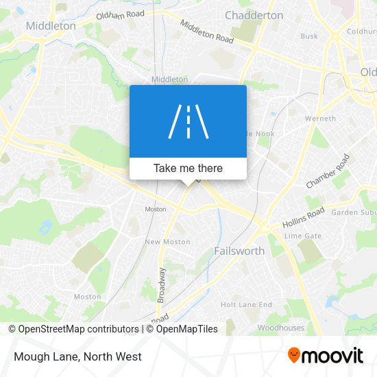 Mough Lane map