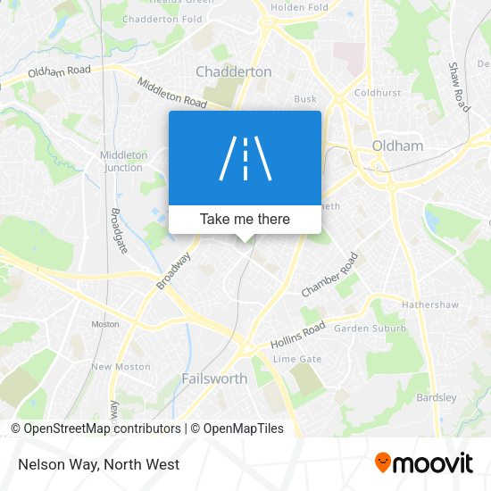 Nelson Way map