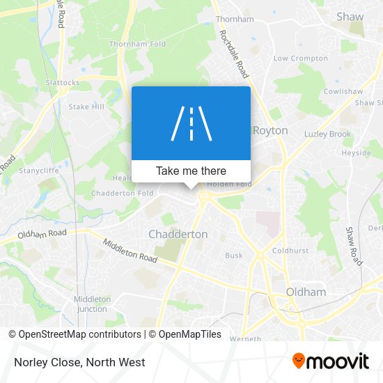 Norley Close map