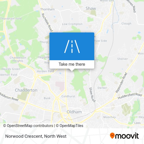 Norwood Crescent map
