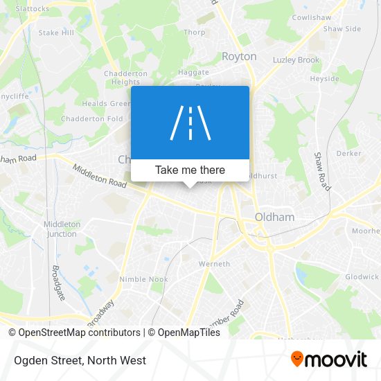 Ogden Street map
