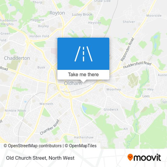 Old Church Street map