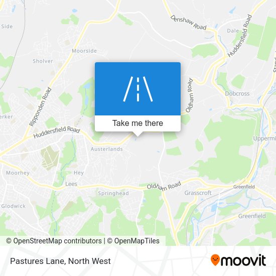 Pastures Lane map