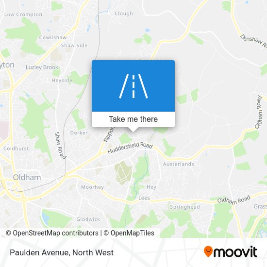 Paulden Avenue map