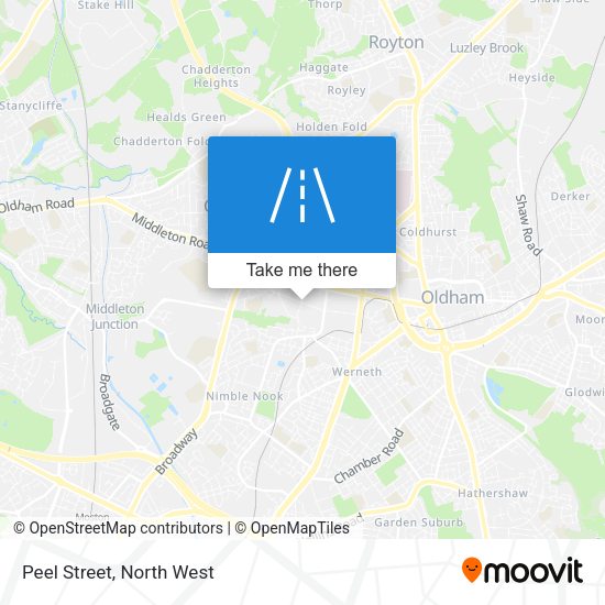 Peel Street map