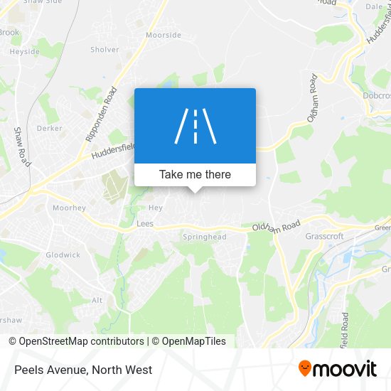 Peels Avenue map