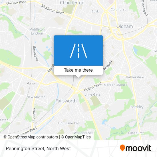Pennington Street map