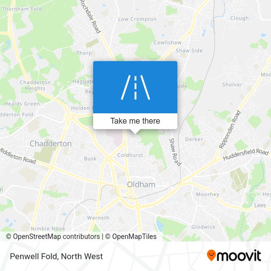 Penwell Fold map