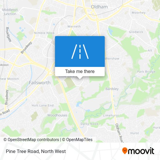 Pine Tree Road map