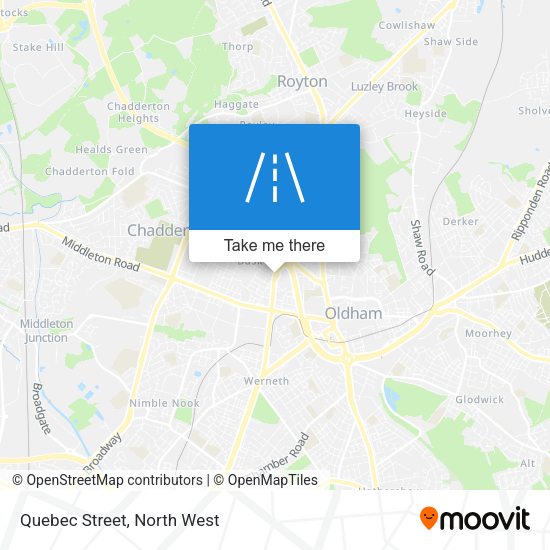 Quebec Street map