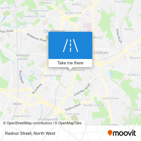 Radnor Street map