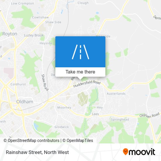 Rainshaw Street map