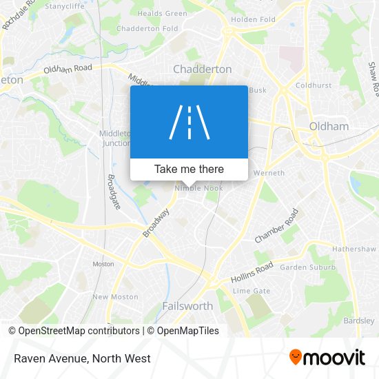 Raven Avenue map