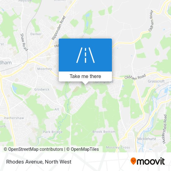 Rhodes Avenue map