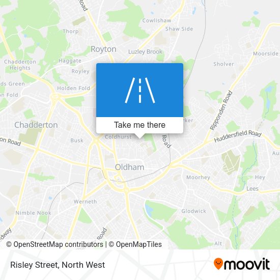 Risley Street map