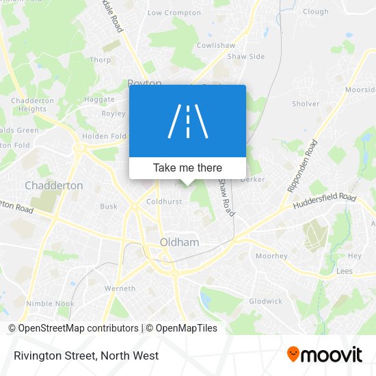 Rivington Street map