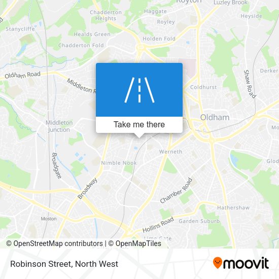 Robinson Street map