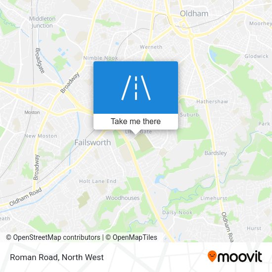 Roman Road map