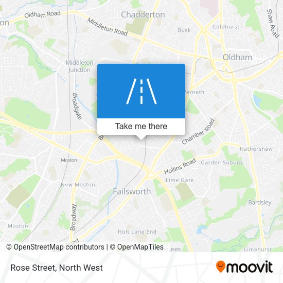 Rose Street map