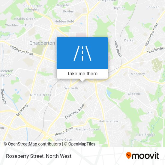 Roseberry Street map