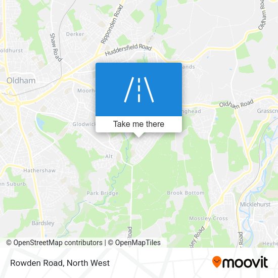 Rowden Road map