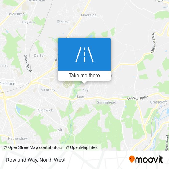 Rowland Way map