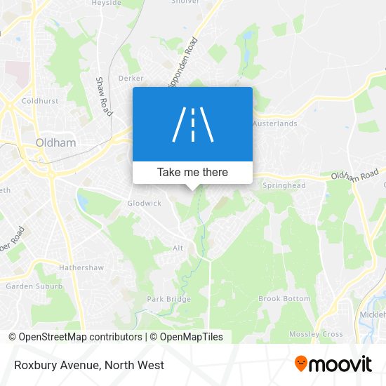 Roxbury Avenue map