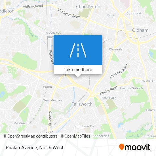 Ruskin Avenue map