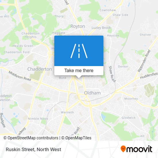 Ruskin Street map