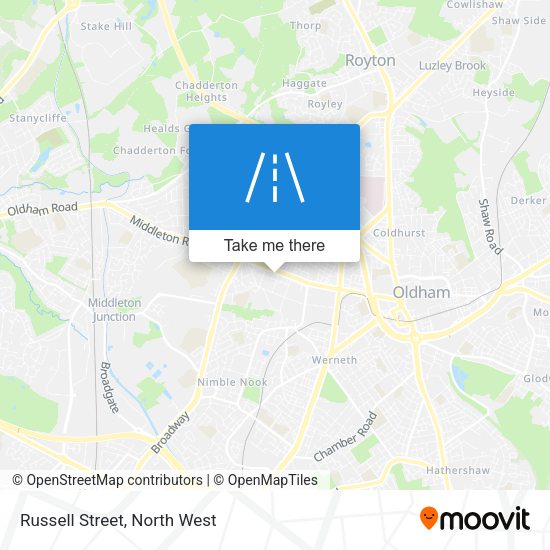 Russell Street map