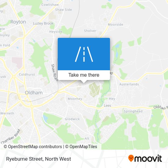 Ryeburne Street map