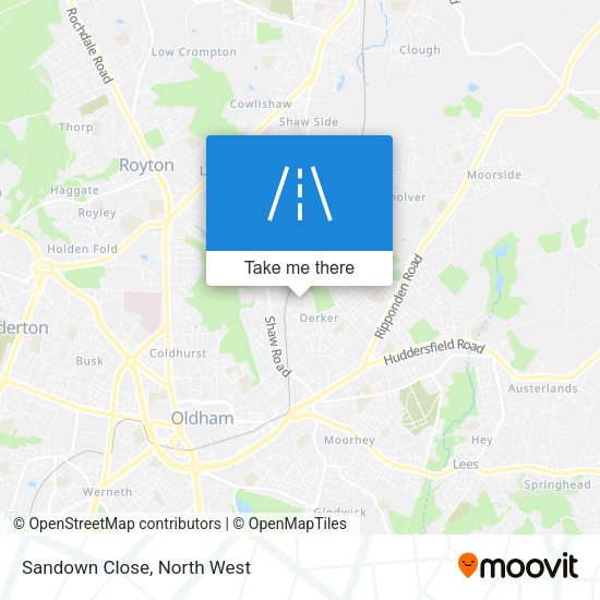 Sandown Close map