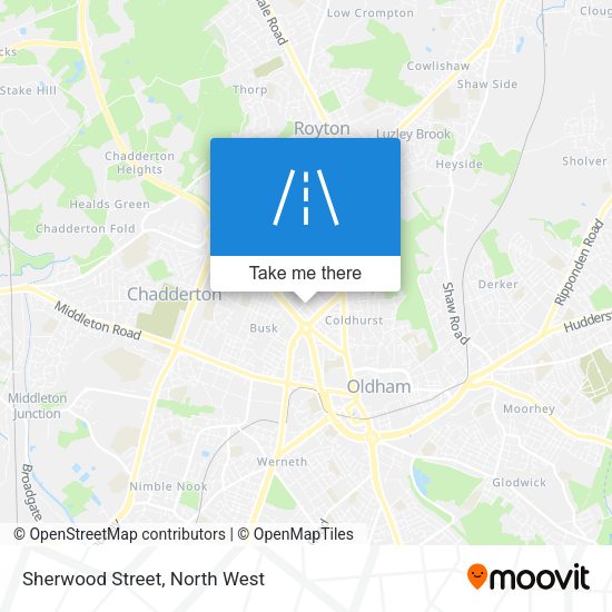 Sherwood Street map