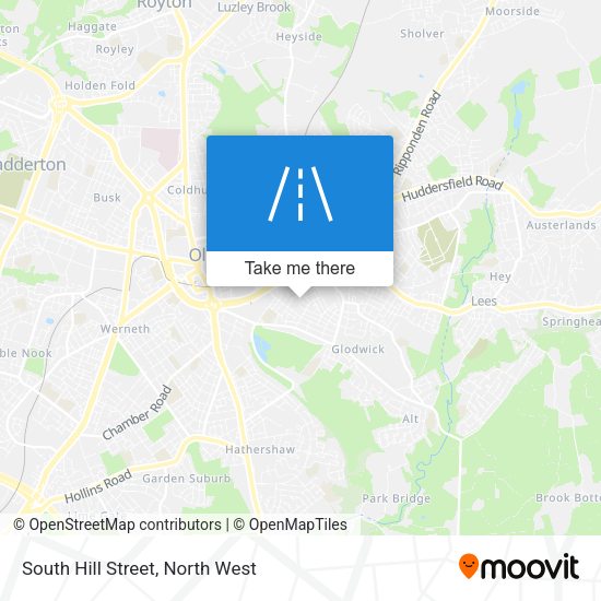 South Hill Street map