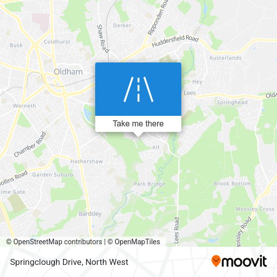Springclough Drive map