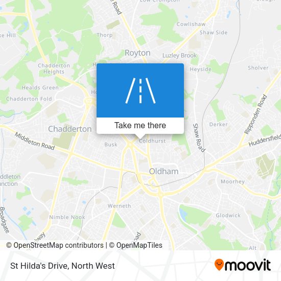 St Hilda's Drive map
