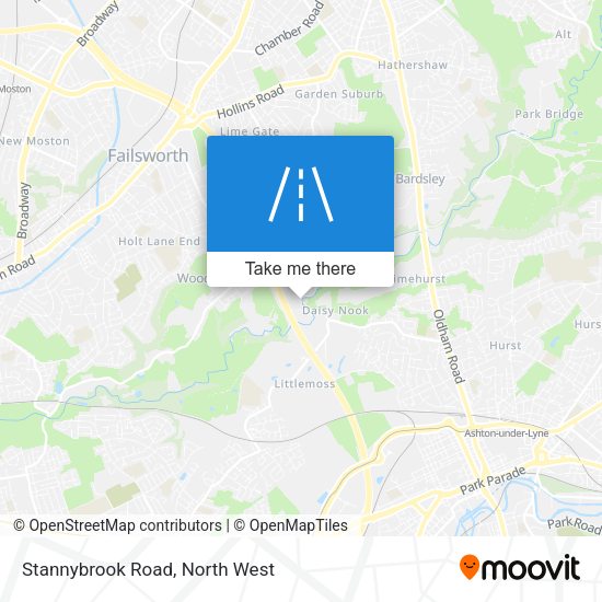 Stannybrook Road map