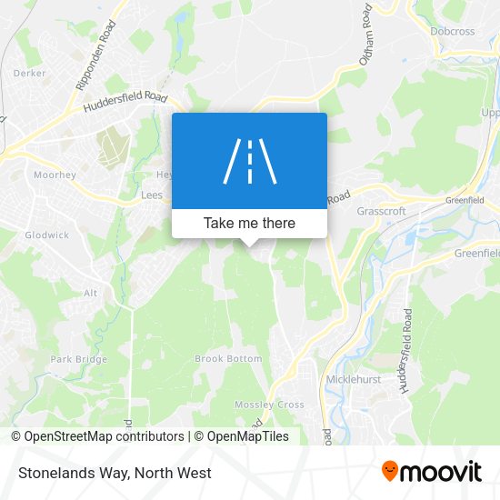 Stonelands Way map