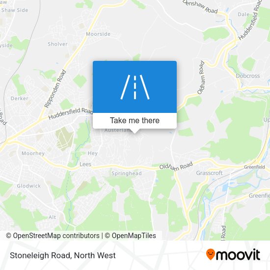 Stoneleigh Road map